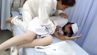 Horny Doctor Fucking the Sexy Japanese Nurse in the Hospital