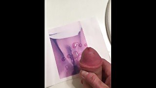 big cock cums on tribute pussy pic