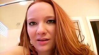 Redhead Hooker Doing Pussy Wanking With Her New Sex Toy