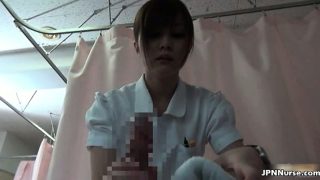 Sexy asian nurse goes crazy