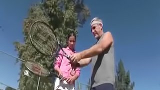 Teen Slut Fucks Her Old Tennis Coach
