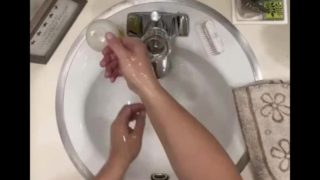 #ScrubHub: Hand Wash + Nail Scrub + Moisturize [SFW]