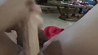 a quick off and a squirt in pov