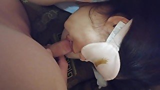 Chubby Pregnant wife suck cock