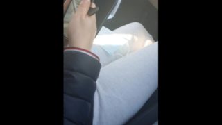 Step mom caught on hidden camera fucking step son in the car 