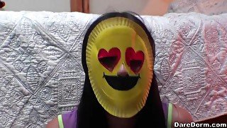 Young beauty chicks are making masks and sharing one big cock