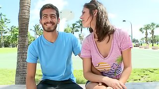 Anastasia Morna gets mouth fucked and enjoys multiposition banging
