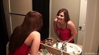 Crazy fucking in the hotel room with handsome stranger Brynn Jay