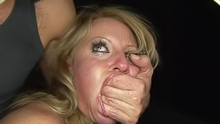 Viktoria Blond gets her mouth and pussy fucked deep and hard