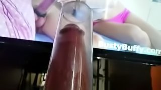 Penis Pump Long Hard Cock to Porn