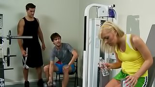 Blonde Teen Ally Kay Fucking Her Brother's Gym Instructor