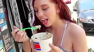 Yummy teen redhead makes reality porn