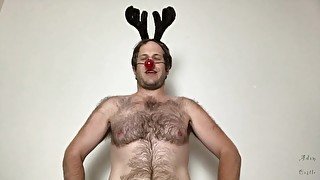 Rudolph Makes Santa Lick His Hairy Belly Button