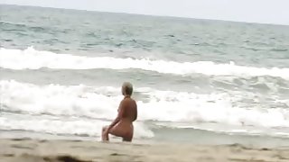 Nude mermaid on west coast nude beach