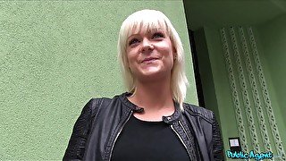 Kinky blonde slut Corinne Worder gets cum all over her back tattoo