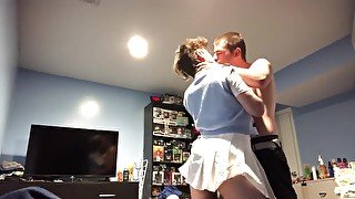 Twink in skirt gets pounded (only fans thustin69)