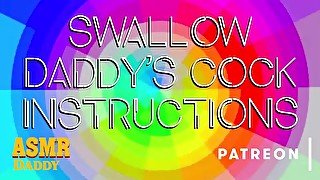 Swallow Daddy's Cock Like a Good Girl - Dom Audio Porn