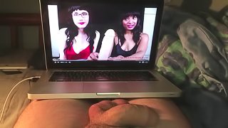 JOI Cum Tribute for Sexy_Saffron and Laceylala!