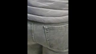 Step mom fucked through ripped jeans by gamer step son 