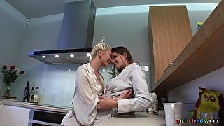 Closeup amateur video of Eufrat Mai having amazing lesbian sex