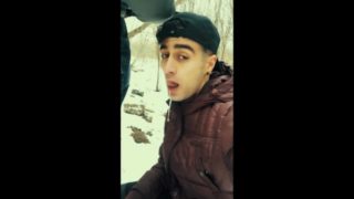 Young arab is spitting daddy's cum