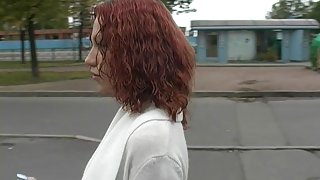 Redhead in anal pick up sex video