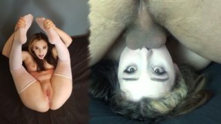 Petite Virgin Schoolgirl Gets Deepthroat Face Fuck for Huge Throatpie Cum Swallow