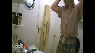 Blonde amateur toilet hairy pussy hidden spy cam