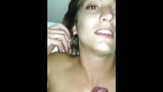 Cute girlfriend wants the hot cum load in her mouth