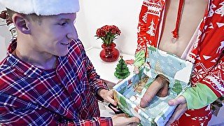 Christmastime sex with Aiden Asher and Dakota Lovell