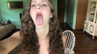 Teen opens wide