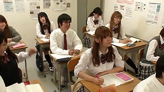 Amazing Japanese model Riona Minami, Chika Hiroko, Ramu Hoshino, Ayane Shinoda in Exotic college, group sex JAV clip