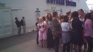 Oktoberfest toilet queue