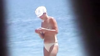 Great nudist beach video of open-minded bitches displaying their naked figures