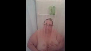 SSBBW in the shower