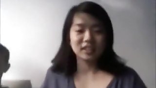Asian girl has 69, cowgirl and doggystyle sex with her white bf.