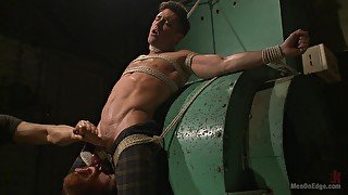 Lance Hart loves everything about strong orgasm and gay BDSM
