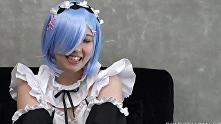 Rem Does Interracial Anime Cosplay Fuck - Covert Japan (JAV English Subtitles)
