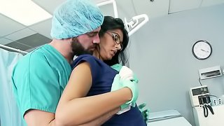 Doctor Pulls Rank & Slams Nurse Snatch