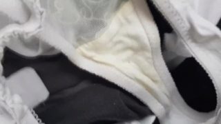 Cum in sis dirty panties from laundry - more of her in fans only
