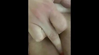 Fingering my fat pussy in the shower and clit love