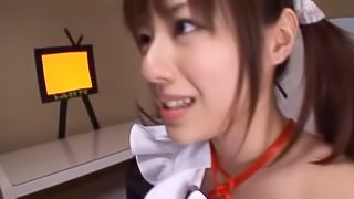 Japanese Cutie Dressed As A Maid Gets Fucked Hard.