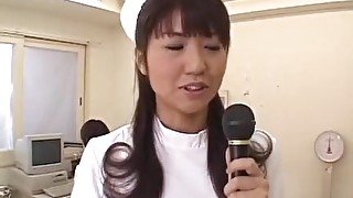 Misato Kuninaka, Asian nurse, drilled with toys