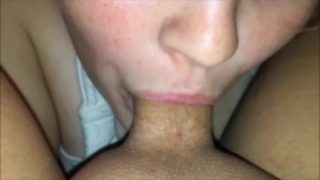 Hot Mom Sucks Young Smooth Shaved Dick Deep Throat Cum Swallow Trailer