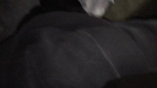 sucking pierced dick on the rooftop at night