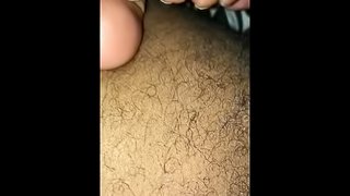 Precuming a lot and big load on her toes