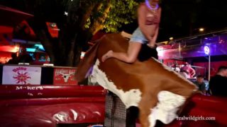 Raunchy Slut Naked Bull Riding p1 Fantasy Fest (2019)
