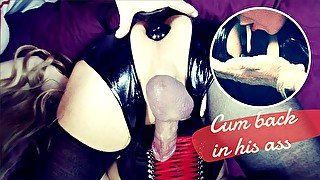 Sexy nurse trains sissy bitch - Part 2 - Cum inside his ass after big anal plug