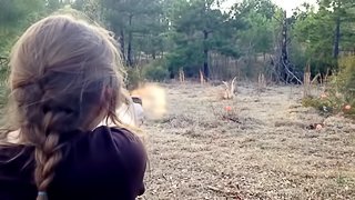 Cute Girl Chloe Glock 42 Run and Gun Shooting .380acp Pistol