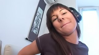 Hot Anal Toying and Vaginal Masturbation by Brunette Teen